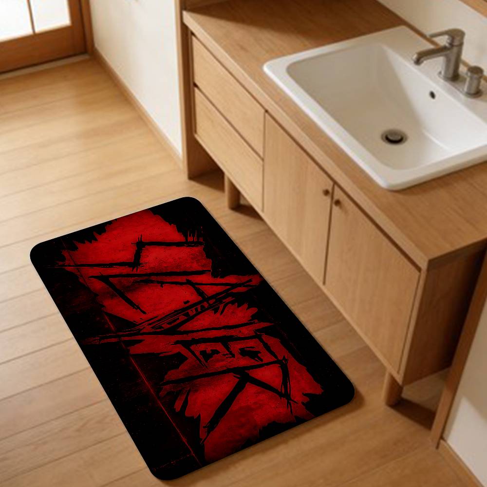 Heavy Metal S-Slayer Rock Band Room Mats Retro Multiple Choice Living Room Kitchen Rug Non-Slip Welcome Rug