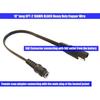 MOTOPOWER MP69006 10" SAE To Coax Female Adapter Cable SAE To DC Coax Motorcycle Heat Clothing Jack Adapter