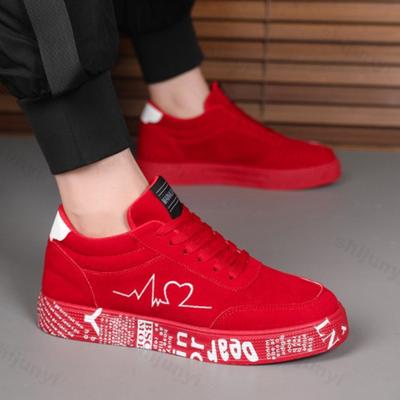Mode Höst Herr Casual Sportskor 2025 Mode Komfort Halkfria Casual Sneakers Plattform Utomhus Löparskor Graffiti Boardskor