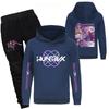 Children's Hooded Top And Pants Two-piece Tracksuit Set Long-sleeved Printed Sweatshirt Set