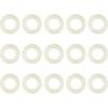 FERRODAY (15) Premium Nylon CO2 Regulator Washers Classic Modeling Fits All CGA-320 Fittings - White