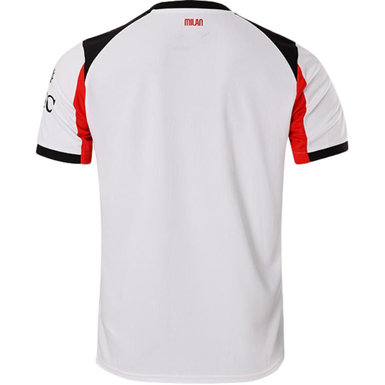 Puma X AC Milán Kolaborace 25/26 Venkovní Verze pro Fanoušky Odvádějící Vlhkost Kulatý Výstřih Krátký Rukáv Fotbalové Tričko Unisex Top 779971-02