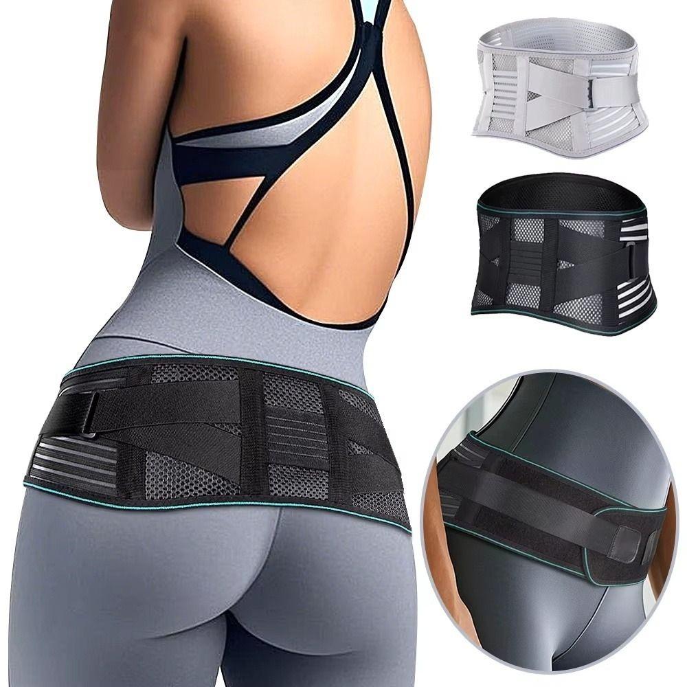 Adjustable Lower Back Brace 4 Steel Stays Fitness Waist Protector Lumbar Support Belt Sciatica