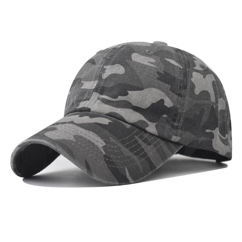Washed Old Cotton Camouflage Baseball Cap for Men and Women's Spring New Style Super Good Feel Classic Camouflage Baseball Cap