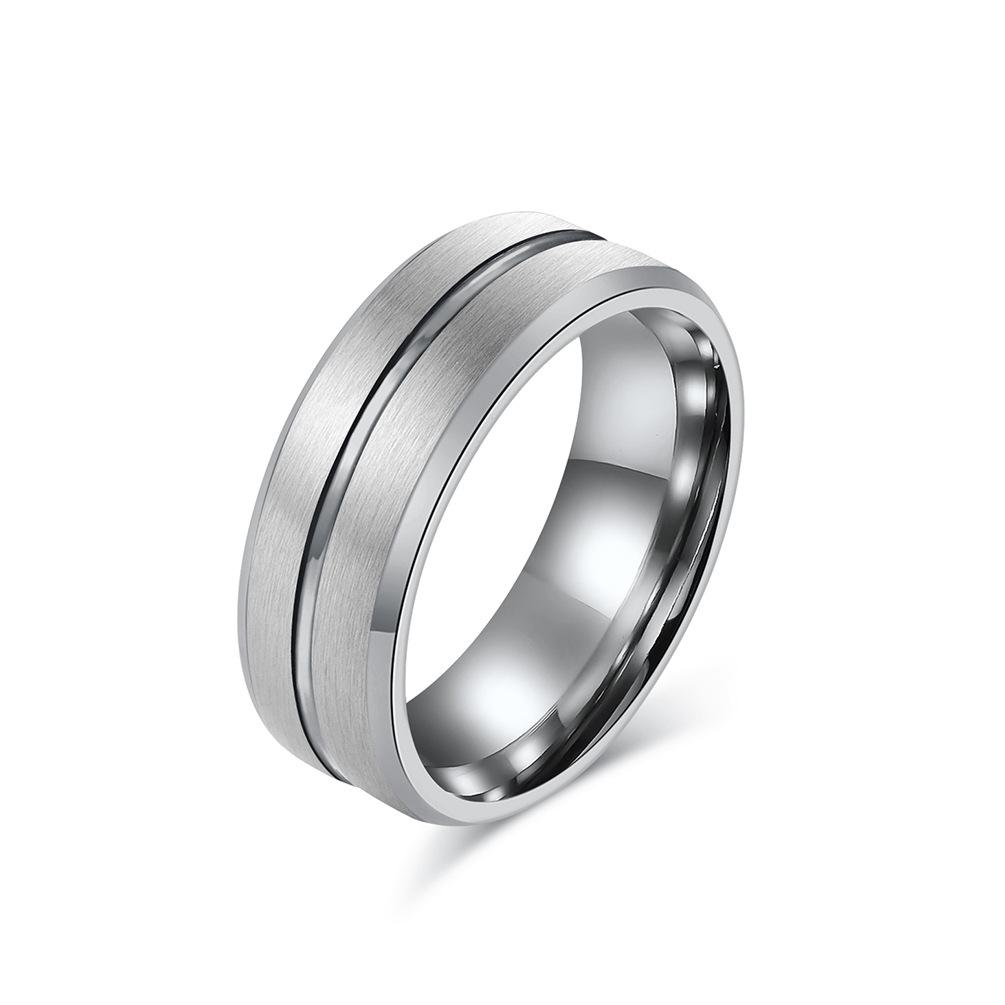 

8 мм Простое вольфрамовое кольцо для мужчин и женщин Модное индивидуальное двухцветное парное ювелирное украшение стойкое к порезам обручальное кольцо на палец 11#