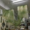 Green Chinese Gauze Cloth Background Decoration Gradient Texture Ink Ancient Style Pavilion Gauze Curtain Mesh Fabric Veil