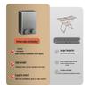 Gun Gray Retractable Invisible Clothesline for Indoor, No-Punch Installation; Ideal for Bathroom or Balcony.