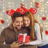 Heart Headband Cute Red Heart Shape Headband Festival Party Accessories Photo Props Hair Decor for New Year Wedding