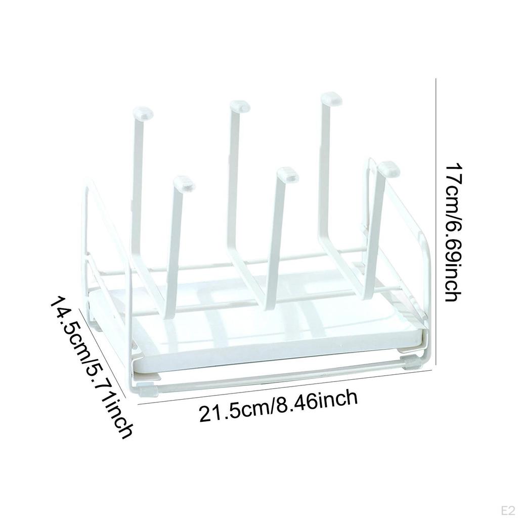 Bottle Drainer Holder Water Dryer Rack 6 Cup Spacing Hanger Adjustable Mug