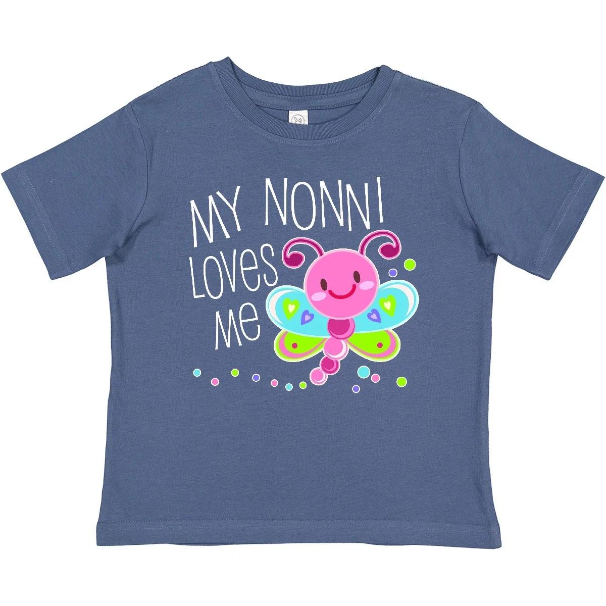 Inktastic My Nonni Loves Me- Cute Dragonfly Baby T-Shirt Family Grandma Bug Fun 140