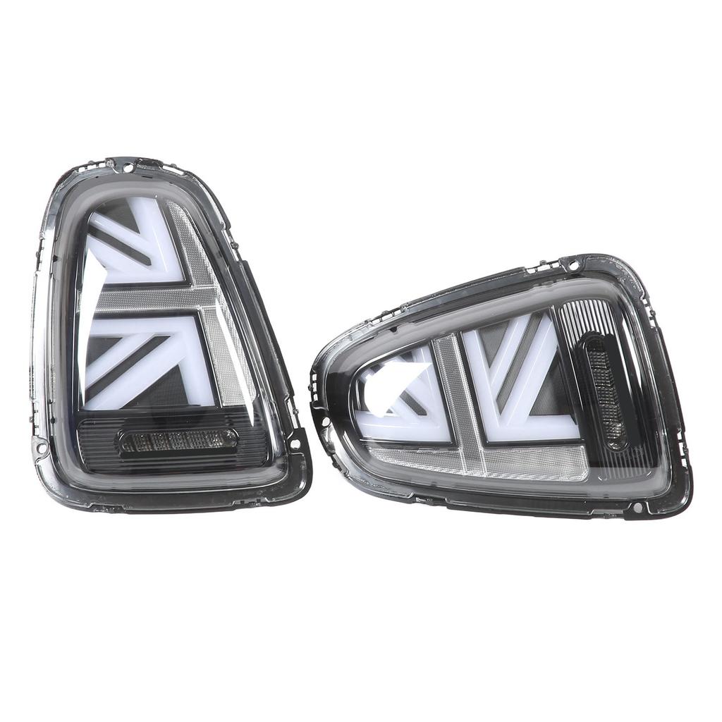 VLAND for JCW Union Jack Full LED Tail Lights Clear Lens Replacement for Cooper R56 R57 2007?2013