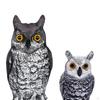 2Pack Owl Scarecrow Sculpture Bird Horned Decoy Statue for Garden Yard Outdoor