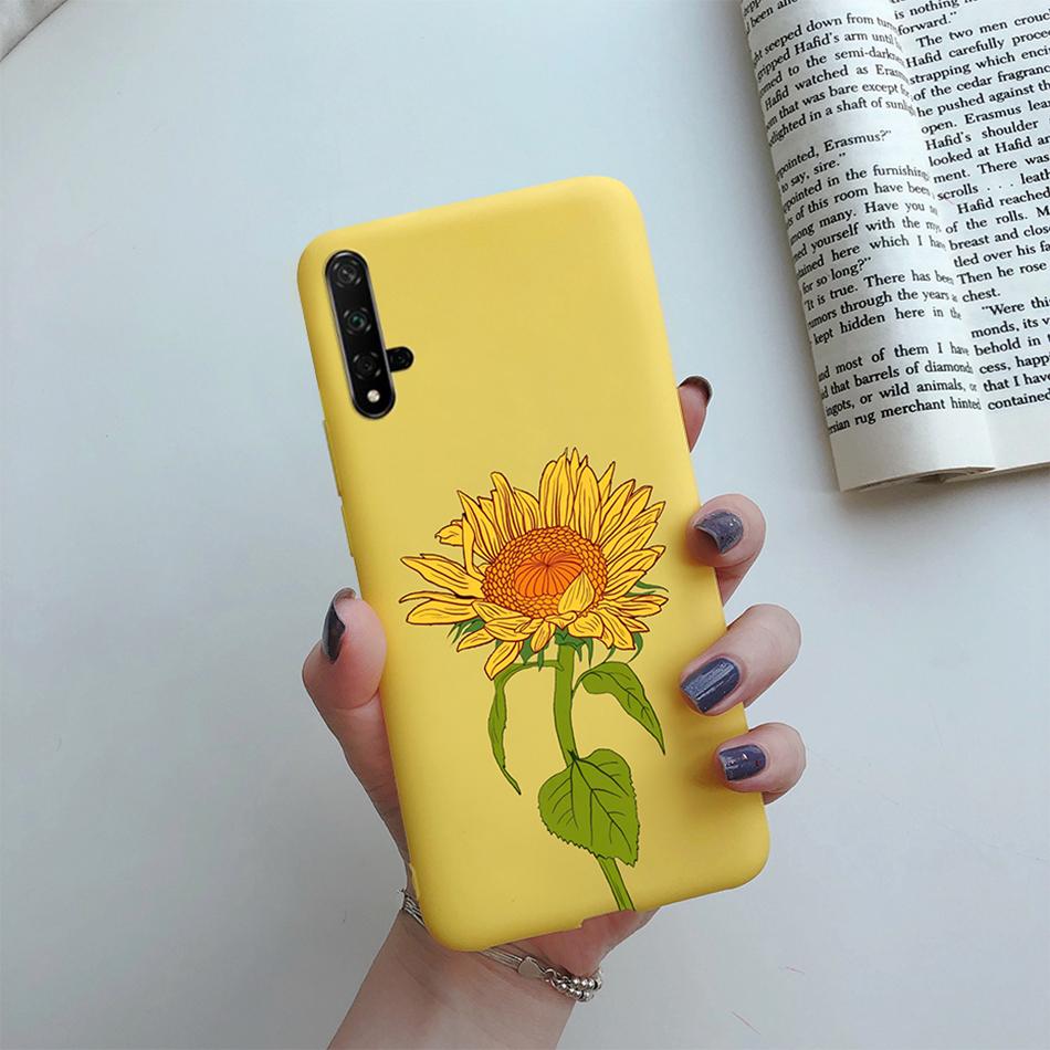 For Honor 20 Case Cartoons Love Heart TPU Funda For Huawei Honor 20 Pro Lite YAL-L21 YAL-L41 20S MAR-LX1H Back Cover Phone Case