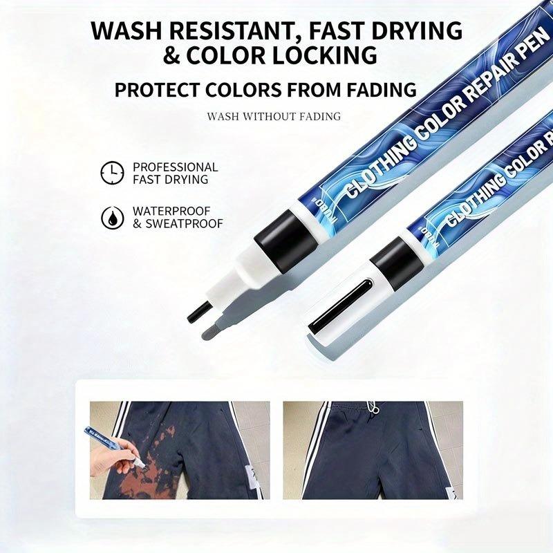 IFUBO Stoffreparaturstift | Lichtechte permanente Tinte | Sofortige Reparatur für Kleidung Jeans Anzüge | Mehrfarbiger DIY-Marker