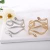 Retro Greek Roman Open Ended Snake Shape Bracelet Armband Upper Arm Cuff Armlet Festival Bridal Bikini Dance Jewelry