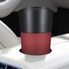 Poubelle Porte-gobelet pour Voiture Petite Poubelle Étanche Poubelle Poubelle en Cuir Contenant Polyvalent Intérieur de Voiture