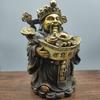 Antique Copper God Of Wealth Buddha Statue Decoration Gift Home Worship Shop Housewarming Craft Ornament