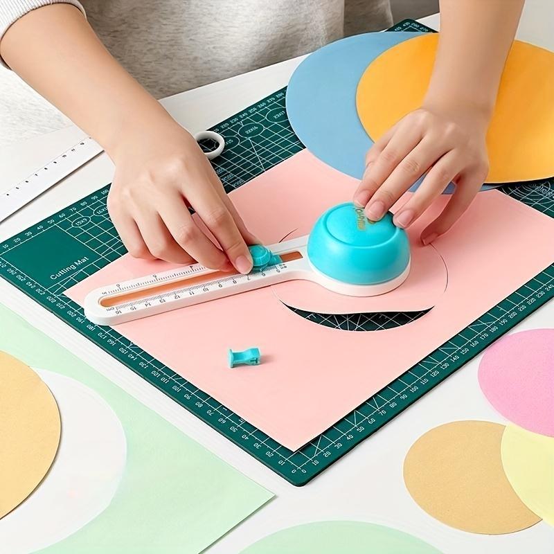 1pc 360° Paper Cutter, DIY Circular Paper Cutter, Cutting Diameter 10-32cm