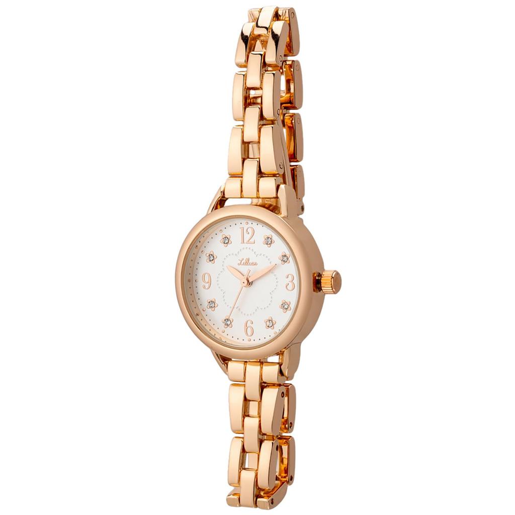 Field work Watch Women's Analog Metal Band Pink Gold JN017-3 NF Rabina