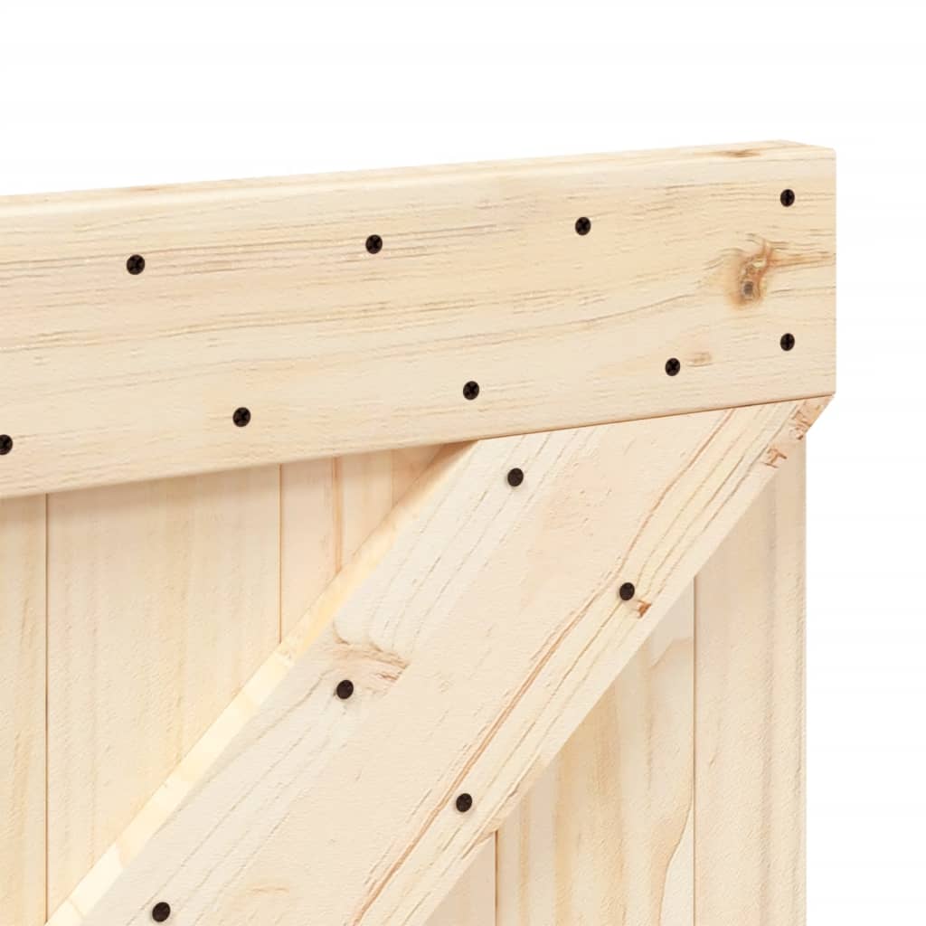 Headboard 90 x 104 cm Solid Pine Wood