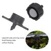 100pcs Drip Emitter 4mm Pressure Compensation Uniform Flowing PP Irrigation Watering Dripper Emitter For Large Terrain 4L Black
