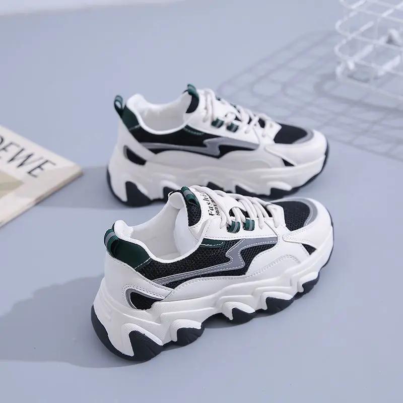 Spring Autumn Woman Footwear Mesh Breathable High Quality Dad Shoes for Women Aesthetic Comfortable and Elegant Casual Sneakers