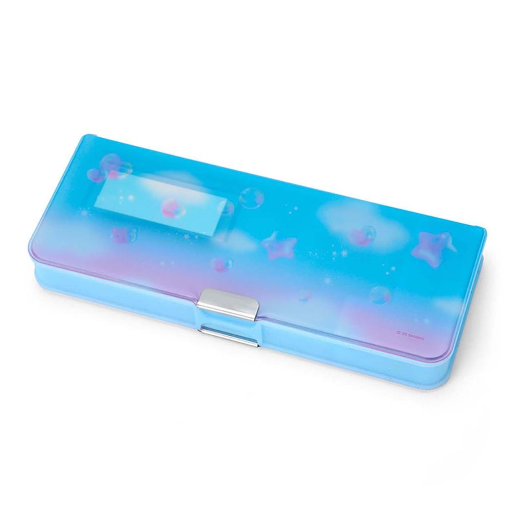 Sanrio Opening Pencil Holds 6 Includes Mini Sharpener and Name Product 264971 (SANRIO) Double-Sided Case, Cinnamoroll, Double-Sided Opening, Pencils,