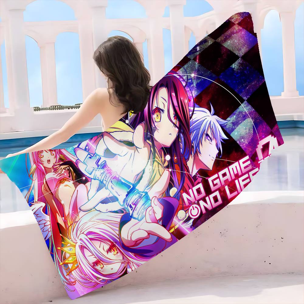 

Game No Game No Life Big Microfiber Beach Towels Quick Dry Towel Sand Beach Towels Pool Towel for Travel Swim Pool Yoga W40*H60(CM)