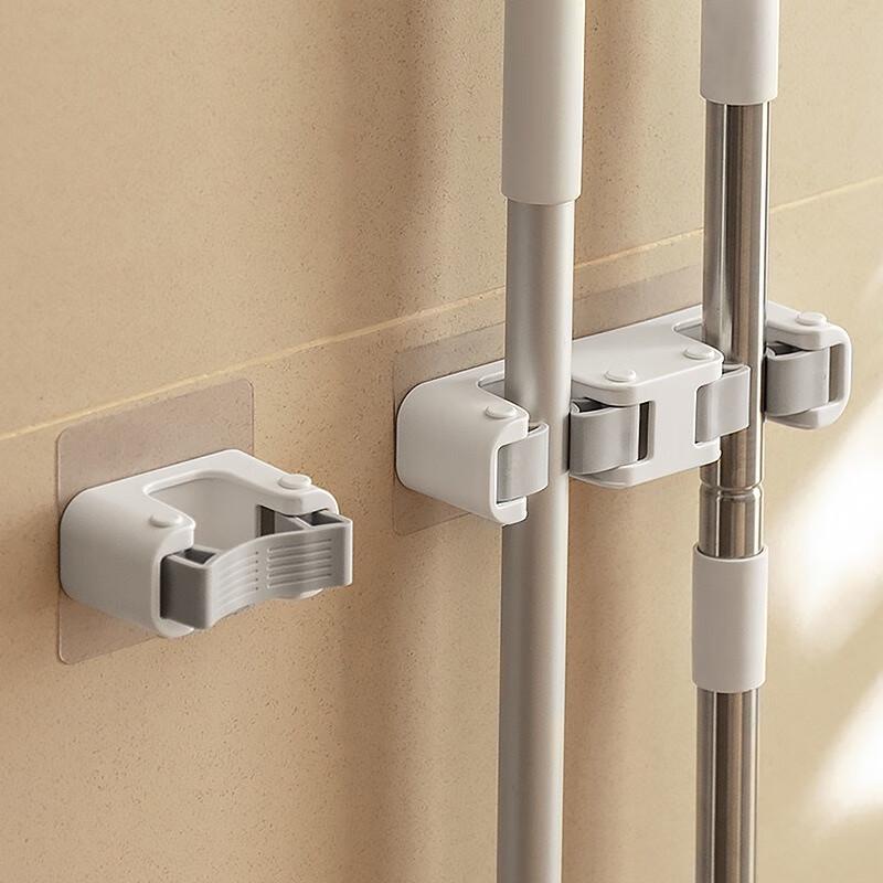 Fumai De Dual Clip Wall Mop Holder