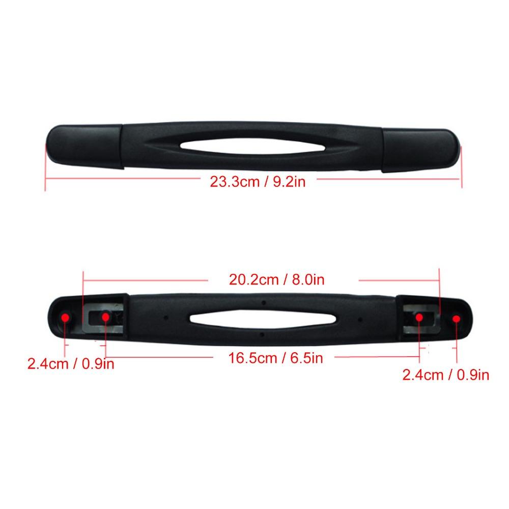 2 Pcs /Set Durable Plastic Luggage Pull Handle Flexible Easy Install Replacement Handle Luggage Handle For Repairing