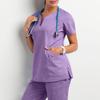 Women's Short Sleeve Scrub Top - Nurse/Surgeon Workwear T-Shirt Gown