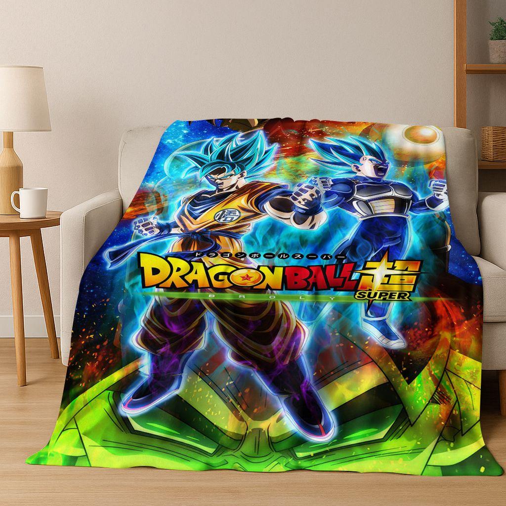 

3D японское аниме D-Dragon B-Ball Фланелевое одеяло Мягкое теплое плед для спальни гостиной кровати Путешествия кемпинга пикника Подарок 75x90cm