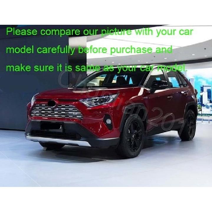 Front Fog Light Cover Trim for - Toyota RAV4 Foglight Lamp Carbon Fiber