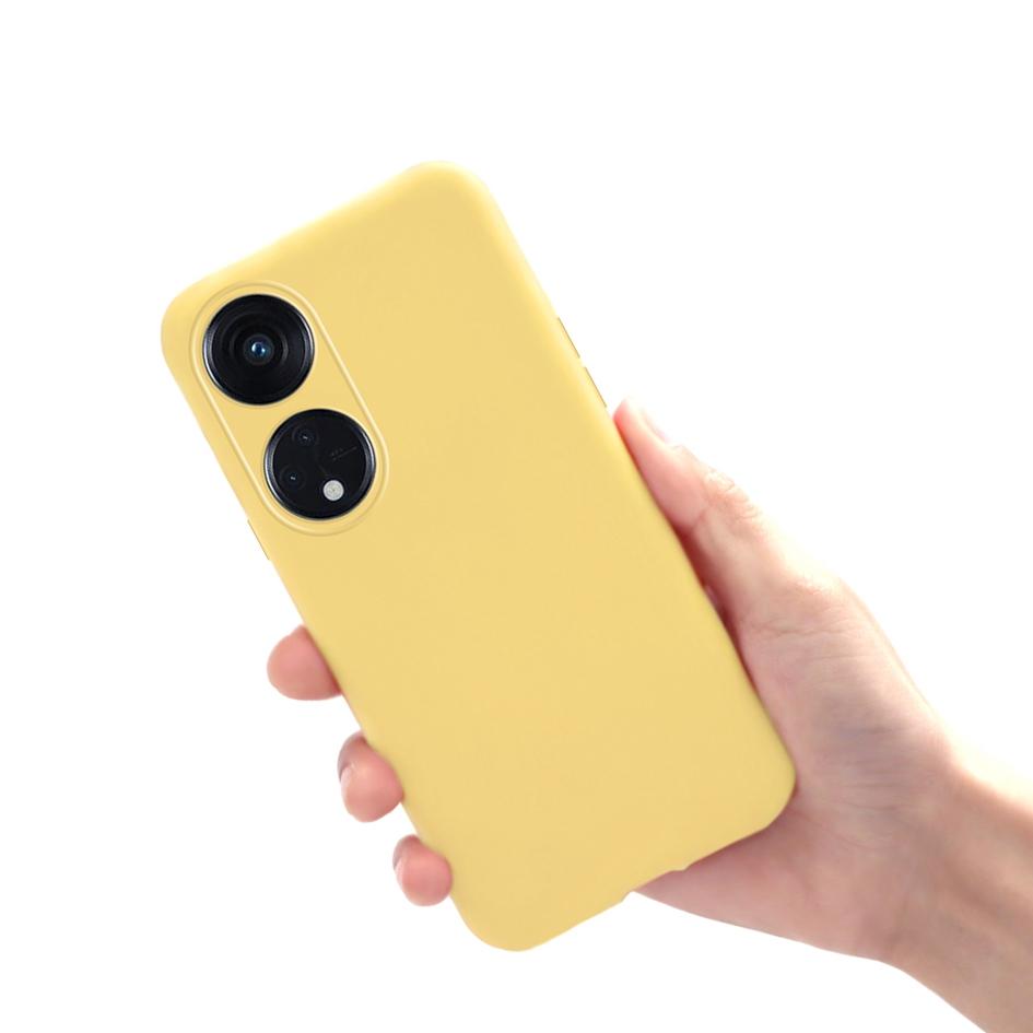 

For Cover OPPO Reno 8T Case Reno8 T 5G Phone Case Cute Candy Color Shockproof Bumper on OPPO Reno 8T CPH2481 CPH2505 Reno8T Capa Reno 8T 5G жёлтый