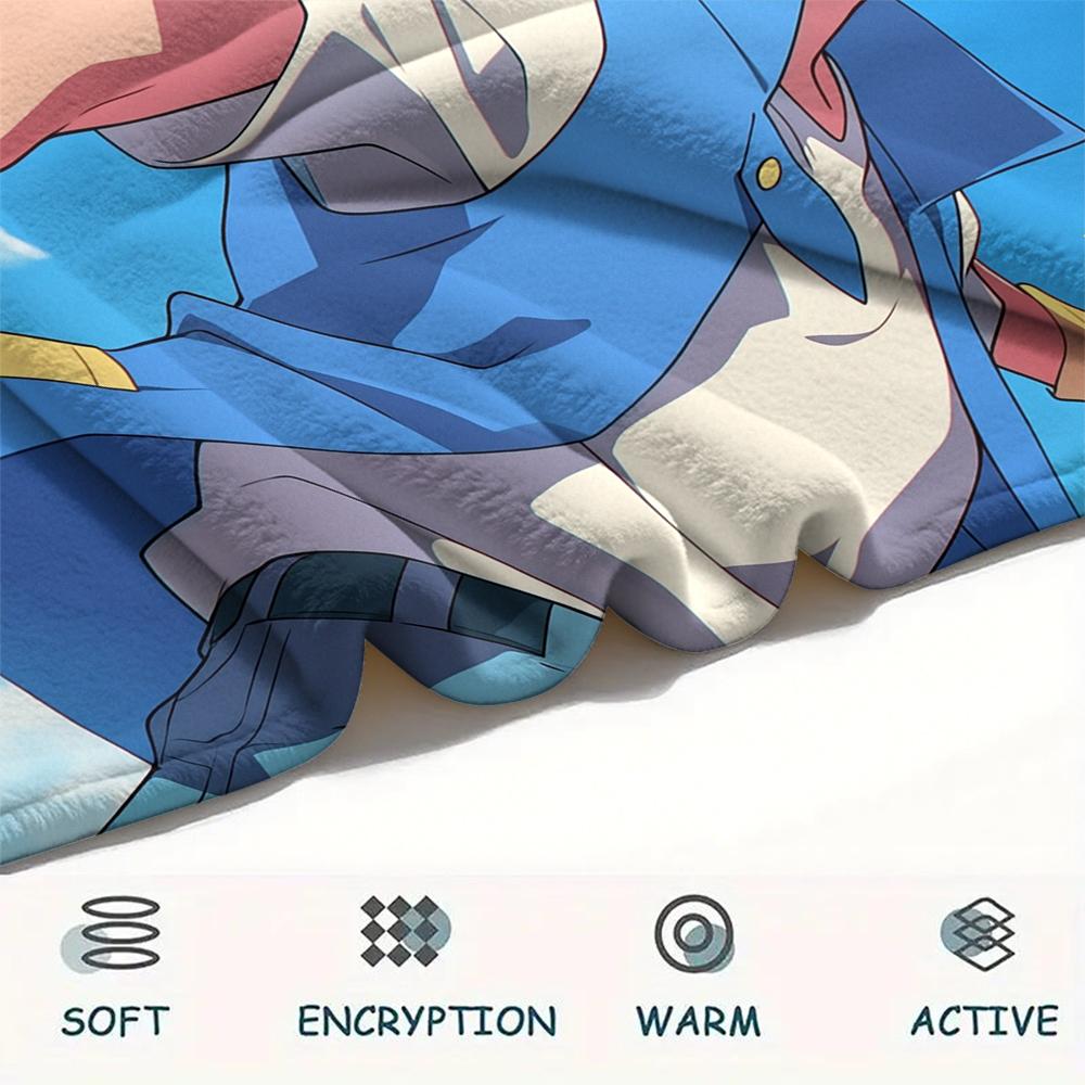 Pokémon Cartoon pattern Flannel Blanket, High quality Comfortable for All Seasons, Home Decor, Warmth and Comfort, Perfect for Gifts.