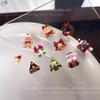 1Pcs Christmas Snowman Christmas Tree 3D Nail Mold Santa Claus Nail Decorations Diy Design Silicone Manicure Mold Nail Art Charm