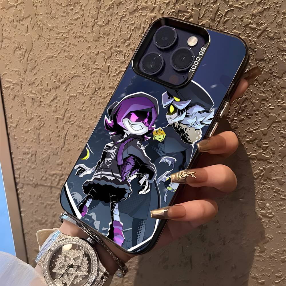 M-Murder Drones Uzi N V J Pouzdro na telefon Pro iPhone 17,16,15,14,13,12,11,Pro,XS,Max,Plus,Mini,SE4,E Černý Matný Nárazuvzdorný Kryt