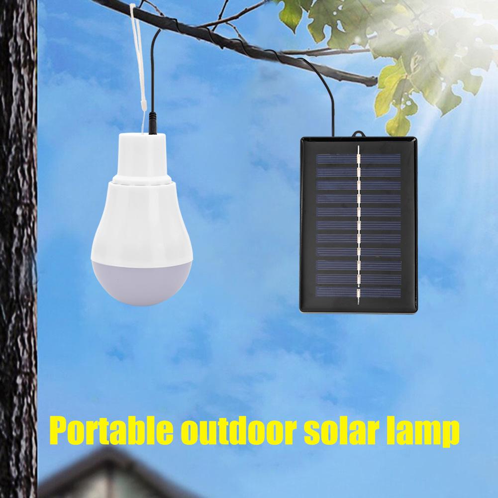 5V 15W 300LM Solar Energy Power Outdoor Lamp Portable USB Rechargeable Lights Long Life Low Power Consumption LED Bulb
