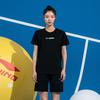 Li-Ning Casual Fashion Moisture-Wicking Quick-Dry T-Shirt Classic Versatile Breathable Shorts Sports Set Unisex Sets Black ATSV609-1+AKSU789-3