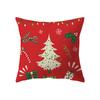 Christmas Theme Cute Santa Claus Print Pattern Cushion Cover Home Living Room Sofa Decoration Pillow Pillow Cover