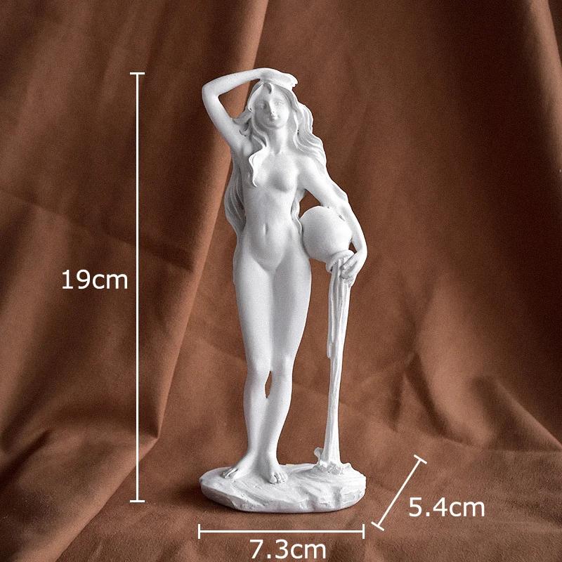 

Mythological Figures Venus Goddess Statue Desk Decoration Ornaments Creative Characters Resin Sculpture Room Aesthetic Decor