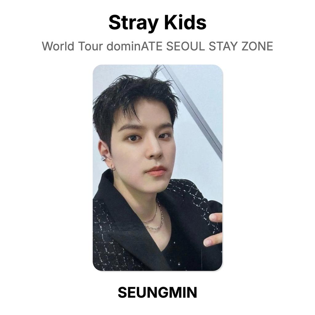 Stray Kids World Tour dominATE SEOUL STAY ZONE Official Photocard