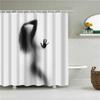 Beautiful Floral Fairy Shower Curtains Portrait Women Girl Waterproof Bath Curtain Bathroom Curtain Shower Curtain Hooks