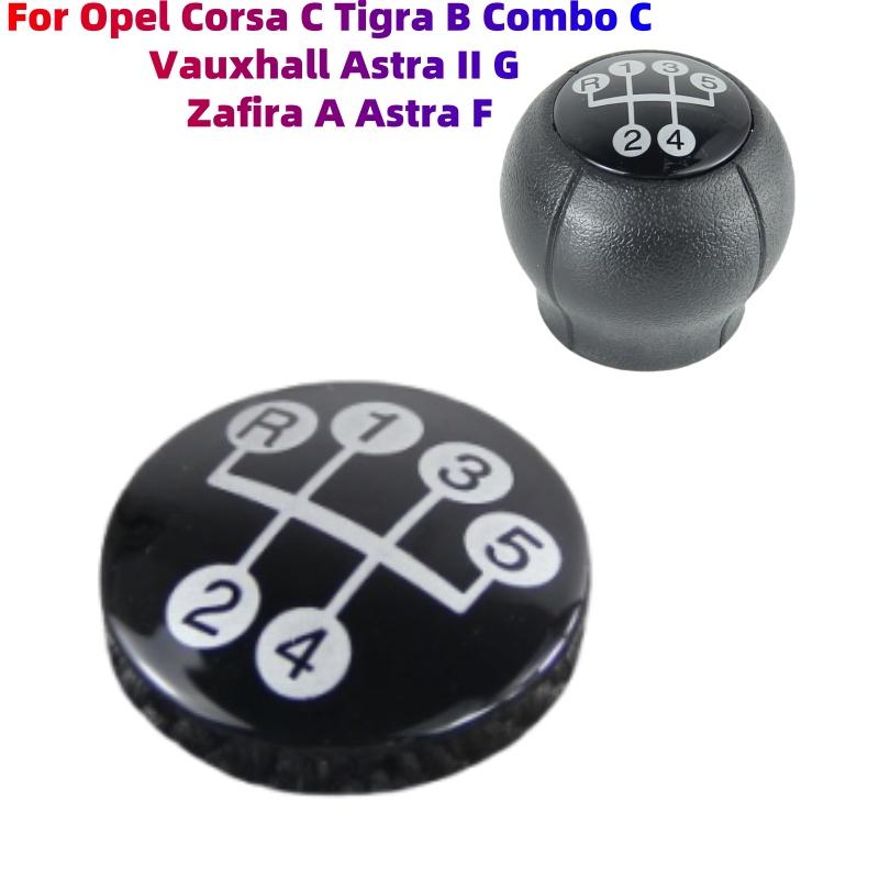 Gear Shift Knob Speed Number Cap Emblem For Opel Corsa Tigra Combo Vauxhall Astra Zafira Astra
