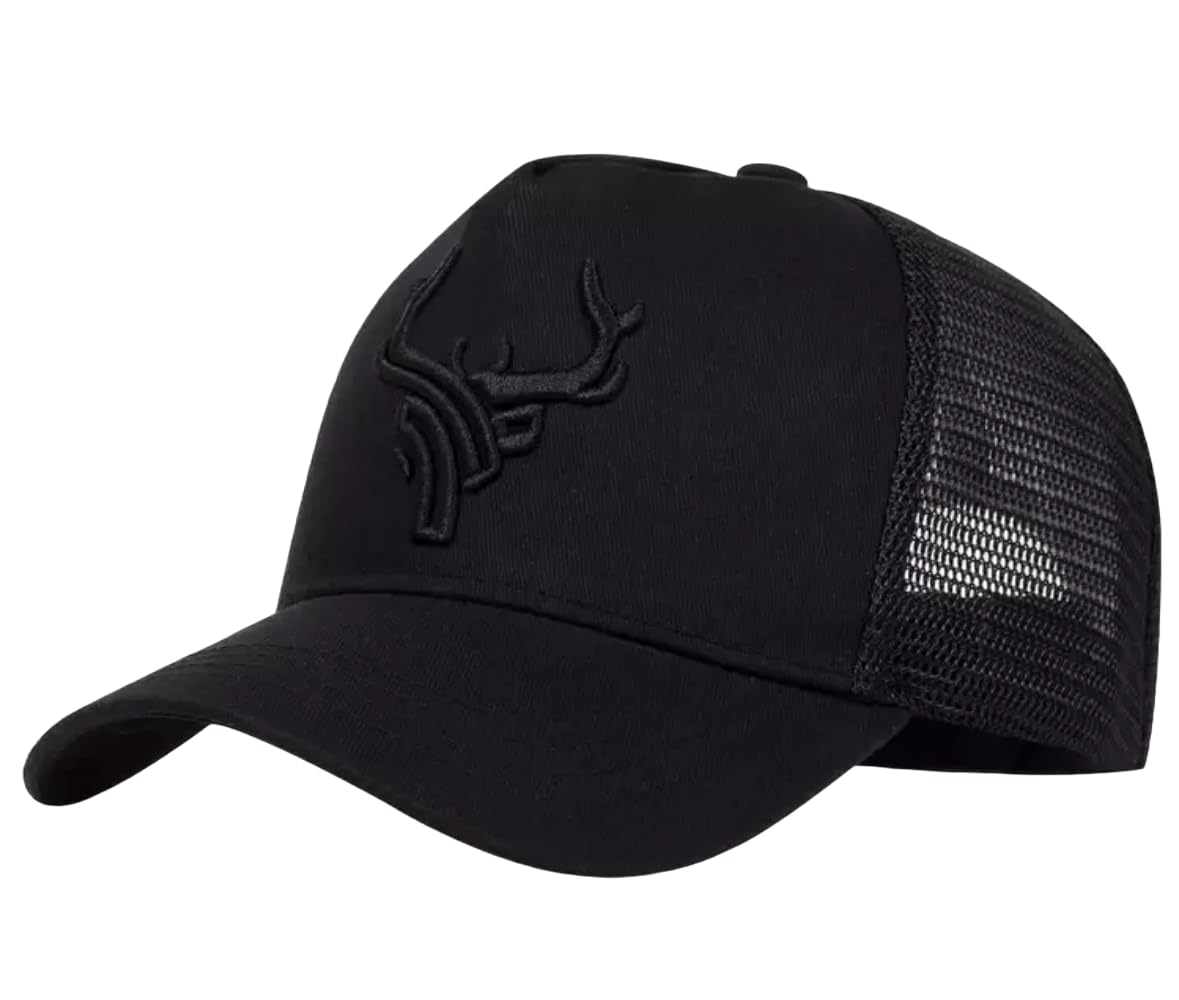 

[sproutsy] Mesh Cap, Baseball Cap, Deer Motif Embroidery, (JP, Numeral Size, 58.0 cm, Black)