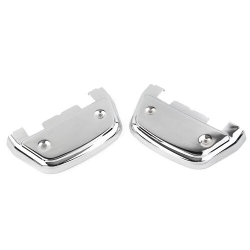 

A28G - Покрытия для подножек пассажира мотоцикла для Electra Glide Street Glide Road Ultra Softail, ножные колпачки D-образной формы Chrome