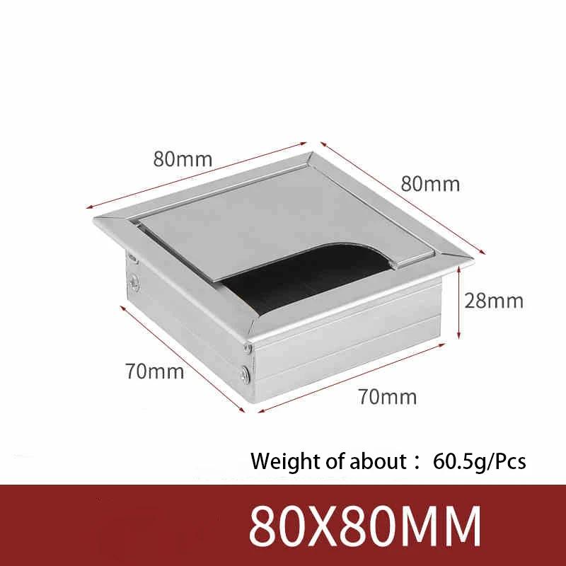 

1Pcs Length 80mm-1000mm Aluminum Alloy Hole Cover Furniture Office Ventilation Hole Plug Desktop Hardware Black/Silver