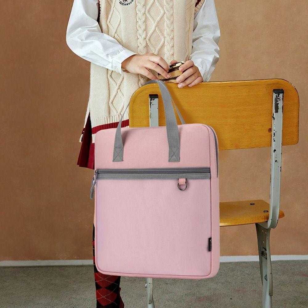 Multifunctional Zipper Pouch Bag A4 Document Bag New Data Storage Bag  School Office Supplies