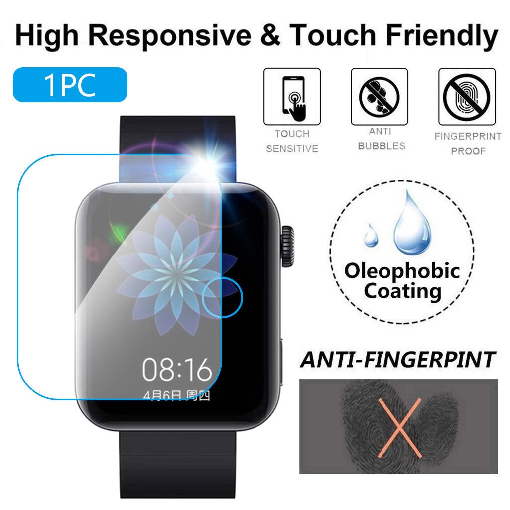 

1PC TPU Hydrogel Soft Transparent Screen Protection Film For Smart Watch