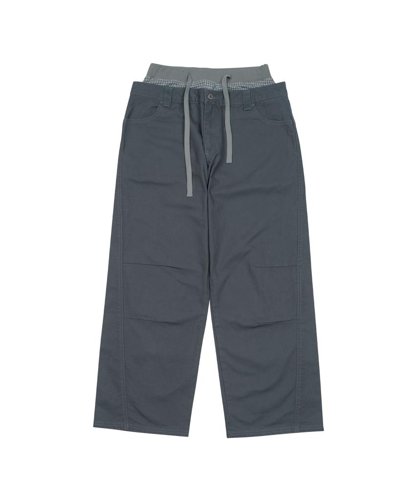 THE COLDEST MOMENT Tcm Trunk Layered Pants (Navy)